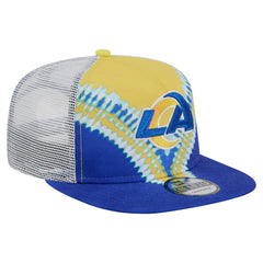 Los Angeles Rams New Era Throwback Dye Golfer Snapback Hat Gold/Royal