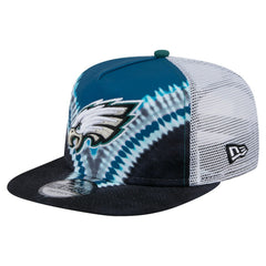 Philadelphia Eagles New Era Throwback Dye Golfer Snapback Hat Midnight Green/Black