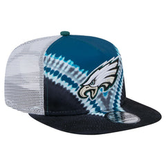 Philadelphia Eagles New Era Throwback Dye Golfer Snapback Hat Midnight Green/Black