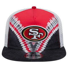 San Francisco 49ers New Era Throwback Dye Golfer Snapback Hat Scarlet/Black