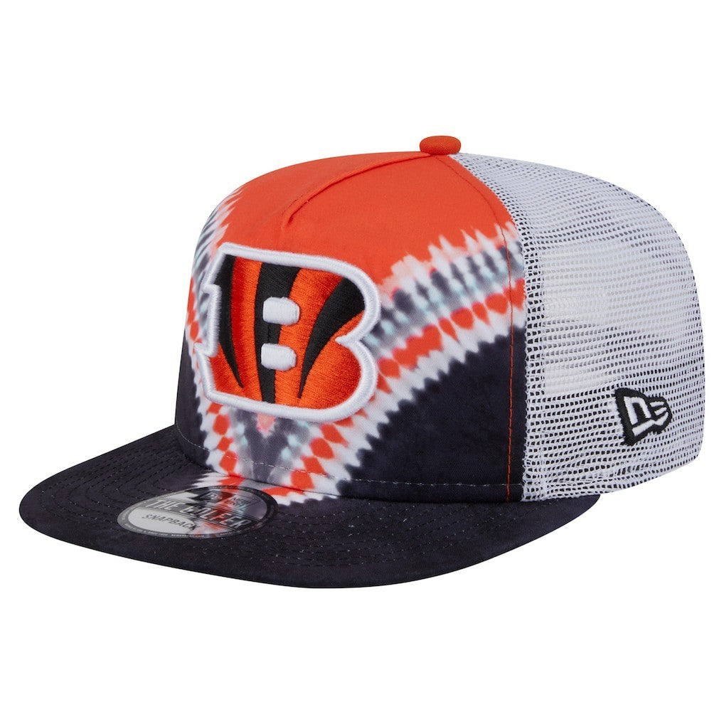 Cincinnati Bengals New Era Throwback Dye Golfer Snapback Hat Orange/Black
