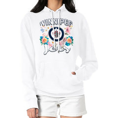 NHL Winnipeg Jets G-III 4Her by Carl Banks Women's Flower Logo Pullover Hoodie - White