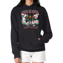 NHL Minnesota Wild G-III 4Her by Carl Banks Women's Flower Logo Pullover Hoodie - Black