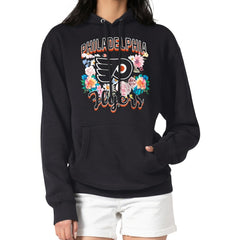 NHL Philadelphia Flyers G-III 4Her by Carl Banks Women's Flower Logo Pullover Hoodie - Black