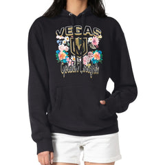 NHL Vegas Golden Knights G-III 4Her by Carl Banks Women's Flower Logo Pullover Hoodie - Black