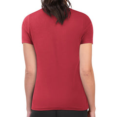 NHL Florida Panthers G-III 4Her by Carl Banks Women's Super-Slim Fit Lightweight Flower Logo T-Shirt - Red