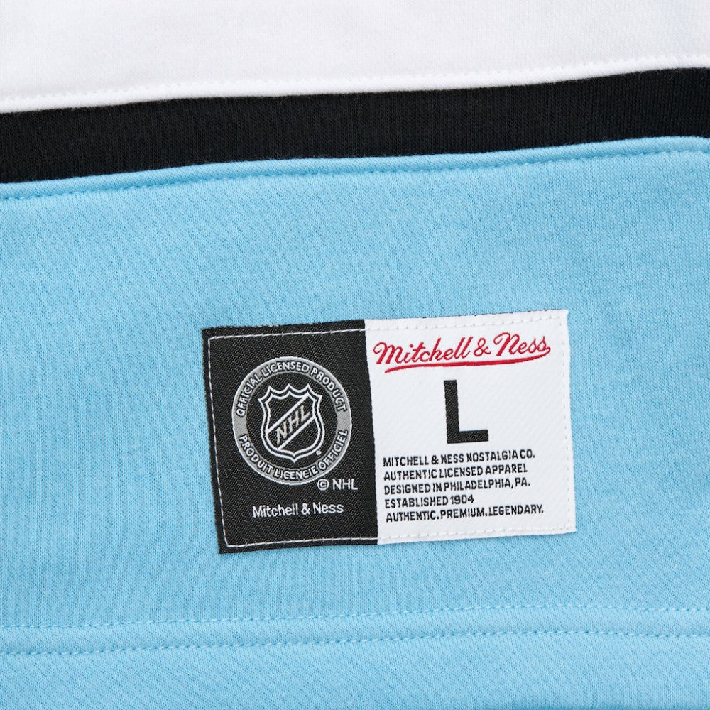 NHL Utah Hockey Club Mitchell & Ness Heritage Lace-Up Pullover Sweatshirt - Black