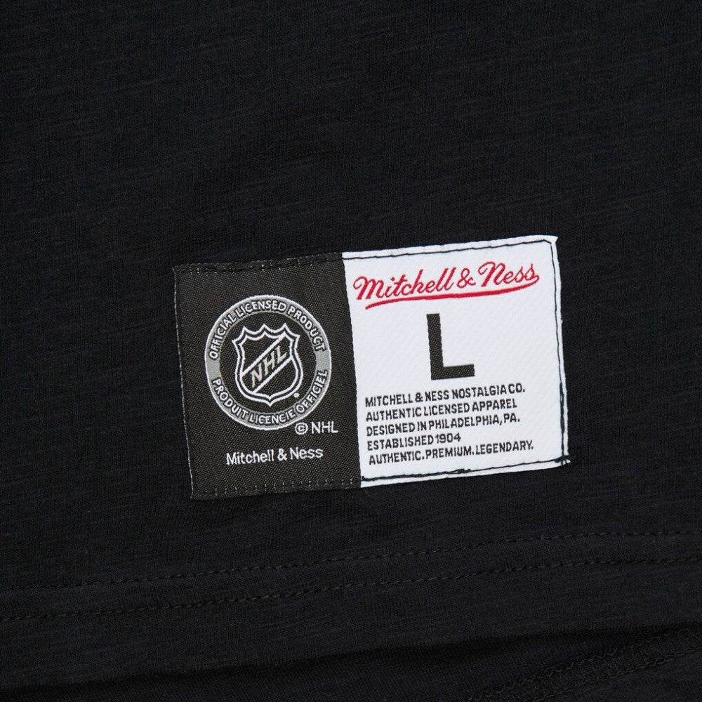 NHL Utah Hockey Club Mitchell & Ness Legendary Slub Long Sleeve Raglan T-Shirt - Black/Light Blue