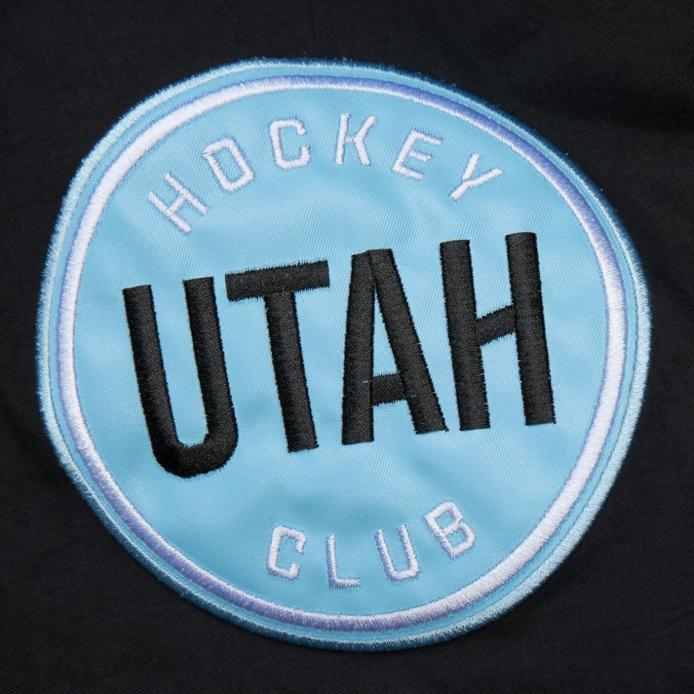 NHL Utah Hockey Club Mitchell & Ness Retro Anorak Half-Zip Jacket - Black