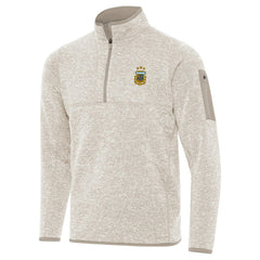Argentina National Team Antigua Fortune Quarter-Zip Pullover Jacket Cream sale
