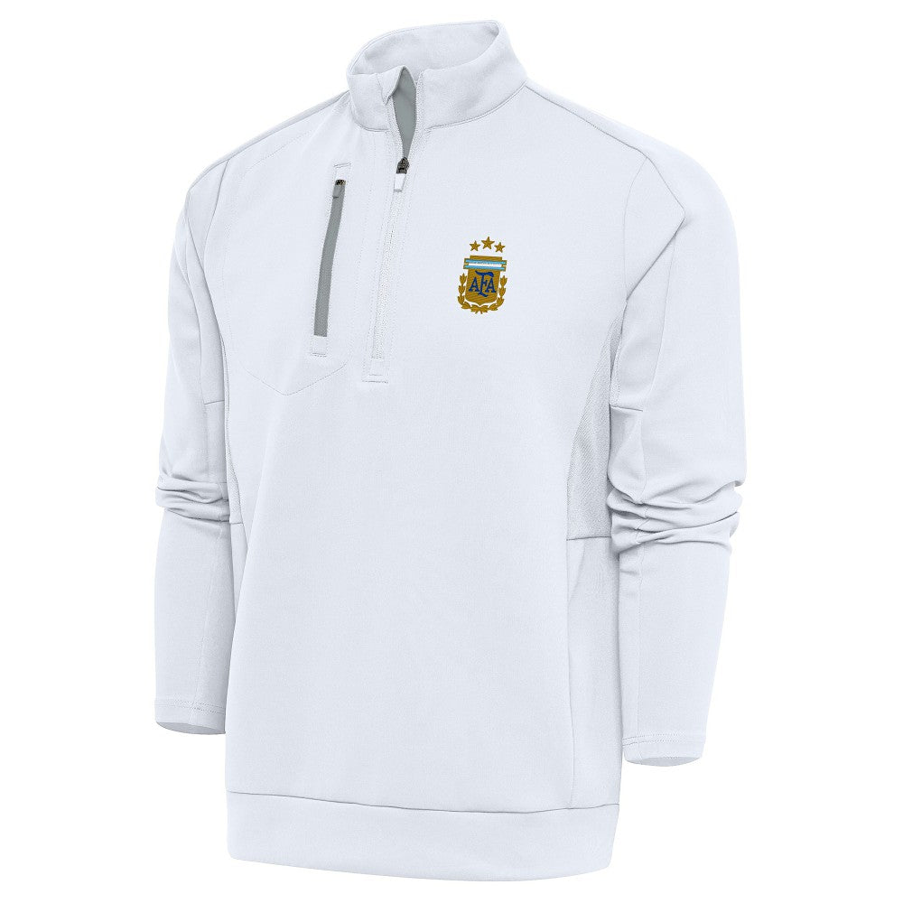 Argentina National Team Antigua Generation Quarter-Zip Pullover Top White sale