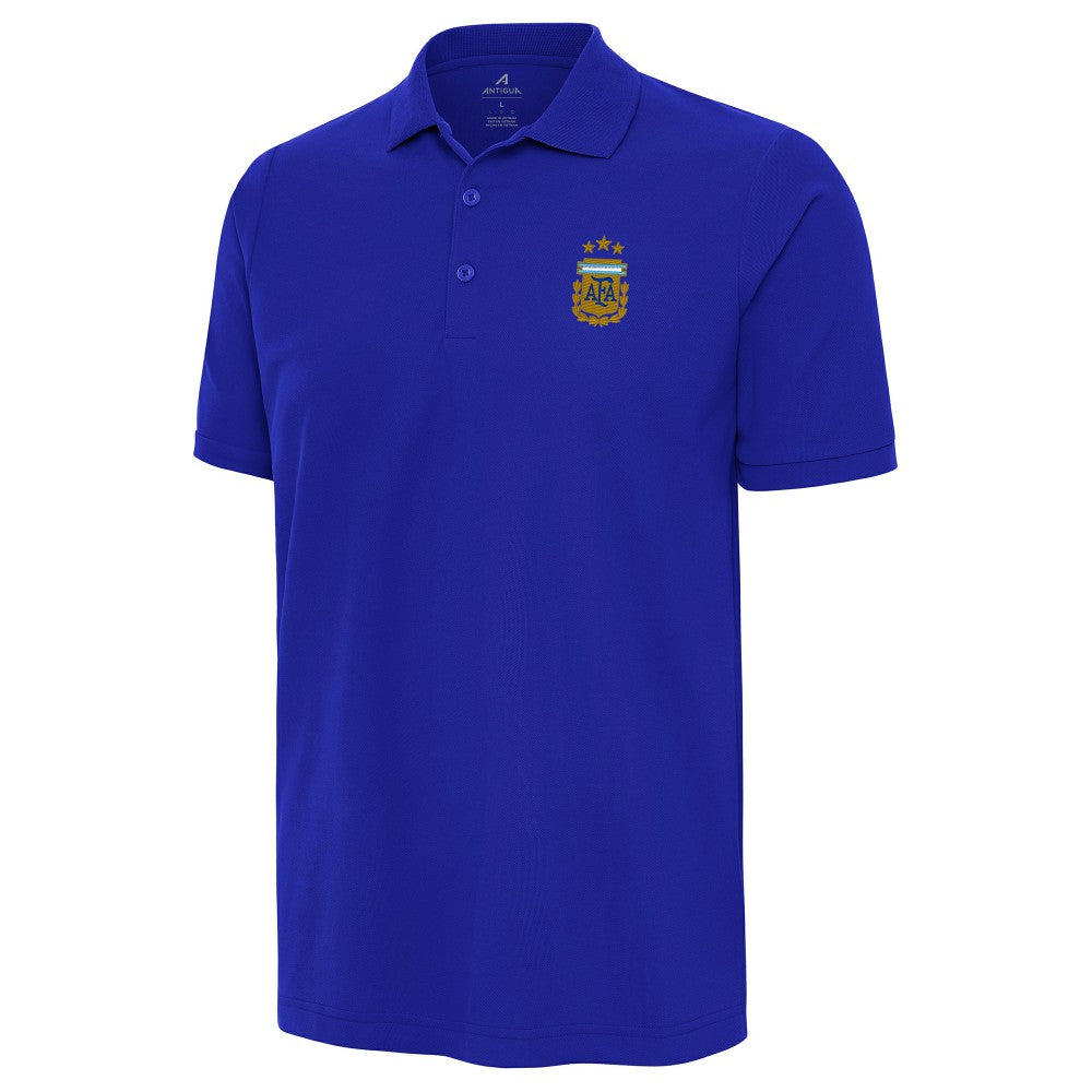 Argentina National Team Antigua Legacy Pique Polo Royal sale