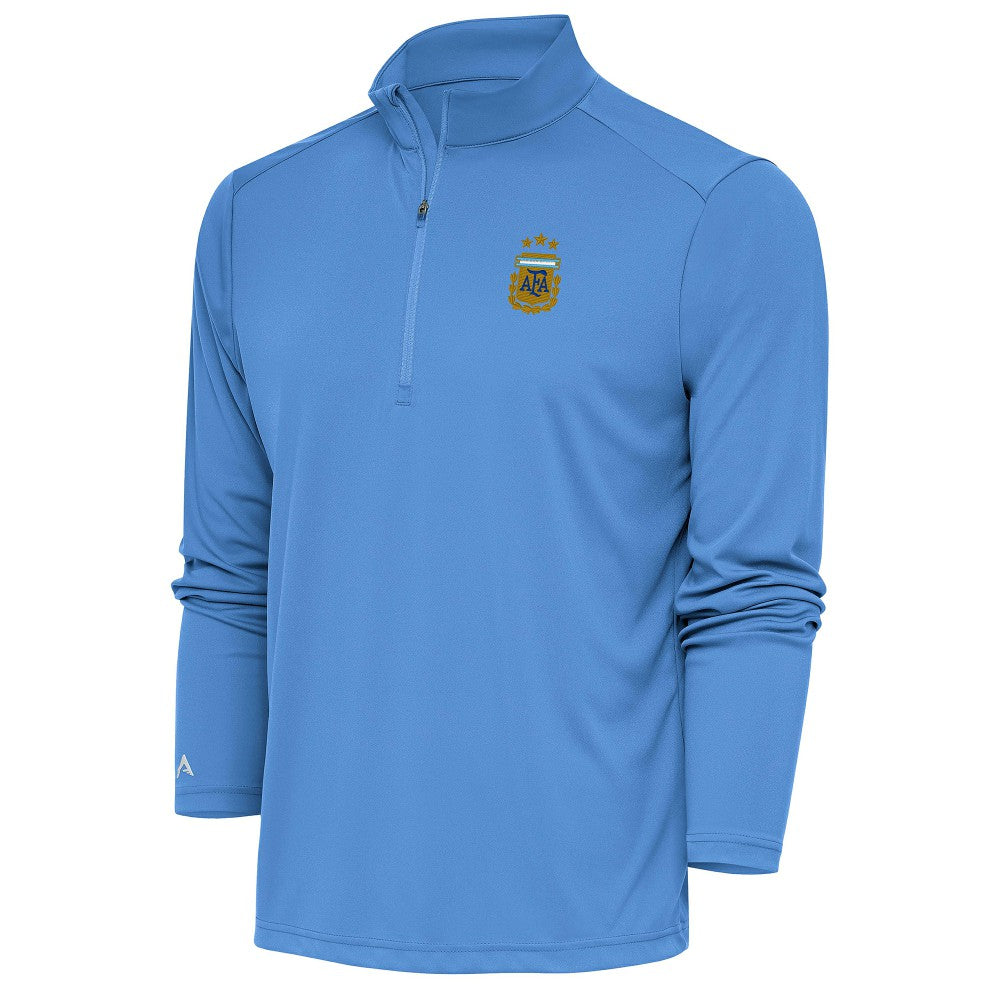 Argentina National Team Antigua Tribute Quarter-Zip Pullover Top Powder Blue shop