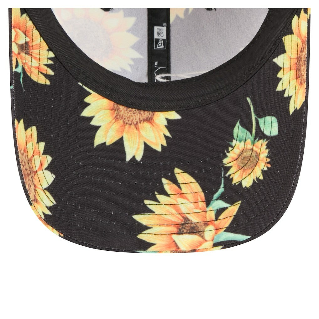 Baltimore Ravens New Era Women's Adventure Sunflower 9TWENTY Adjustable Hat Black