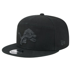 Detroit Lions New Era Adventure Canvas Split Panel 9FIFTY Snapback Hat Black