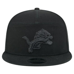 Detroit Lions New Era Adventure Canvas Split Panel 9FIFTY Snapback Hat Black