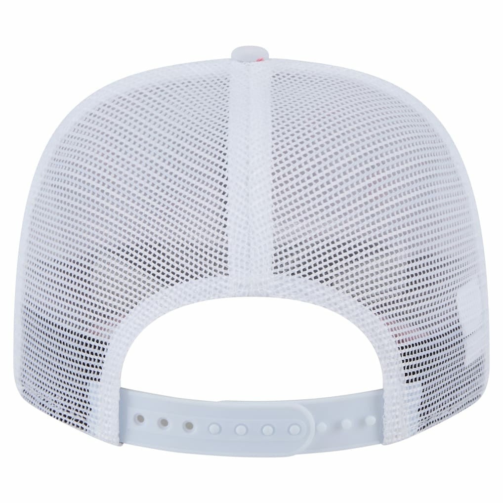 Los Angeles Chargers New Era Adventure Flamingo Pattern 9SEVENTY Stretch-Snap Hat White