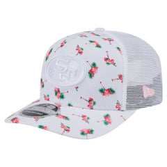 San Francisco 49ers New Era Adventure Flamingo Pattern 9SEVENTY Stretch-Snap Hat White