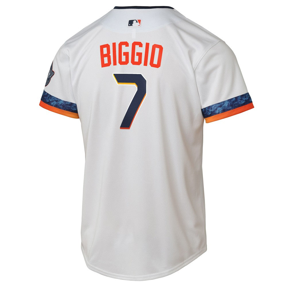 Craig Biggio Houston Astros Nike Youth 2025 City Connect Limited Player Jersey - White Jerseys