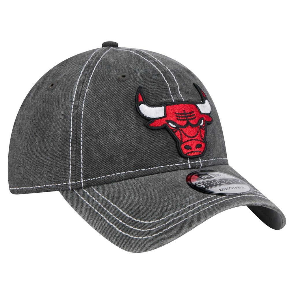 Chicago Bulls Pigment Dyed 9TWENTY Adjustable Hat Black