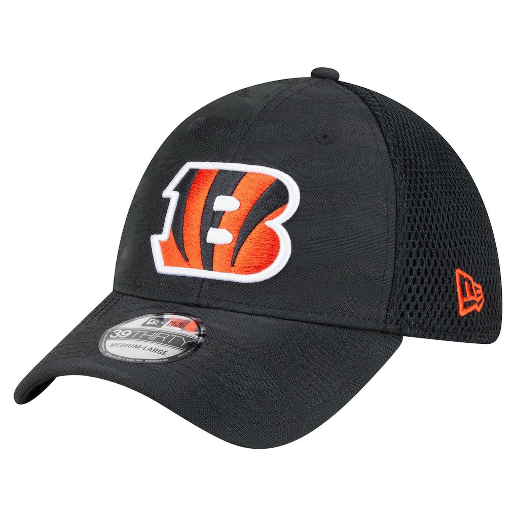 Cincinnati Bengals New Era Active Camo 39THIRTY Flex Hat Black