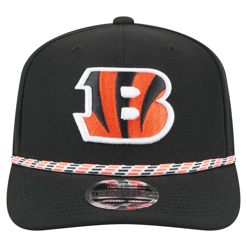 Cincinnati Bengals New Era Gameday Multi Rope 9SEVENTY Stretch-Snap Hat Black