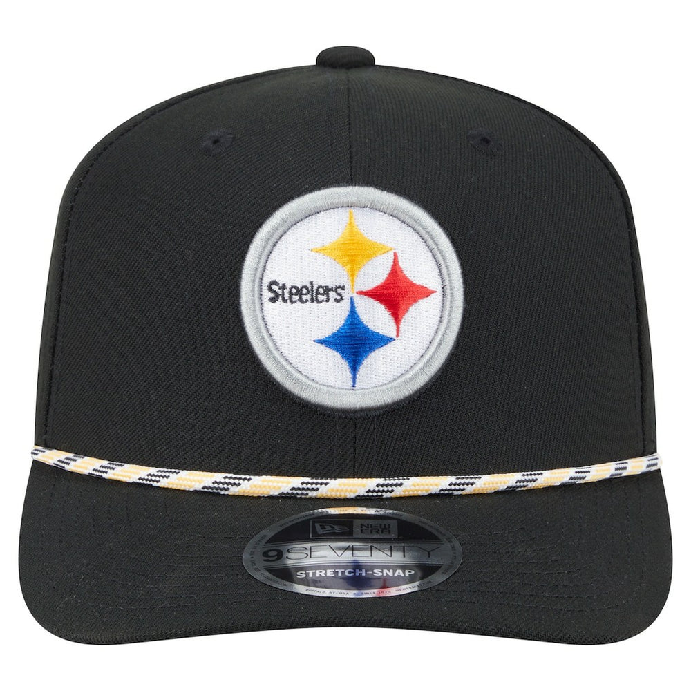 Pittsburgh Steelers New Era Gameday Multi Rope 9SEVENTY Stretch-Snap Hat Black