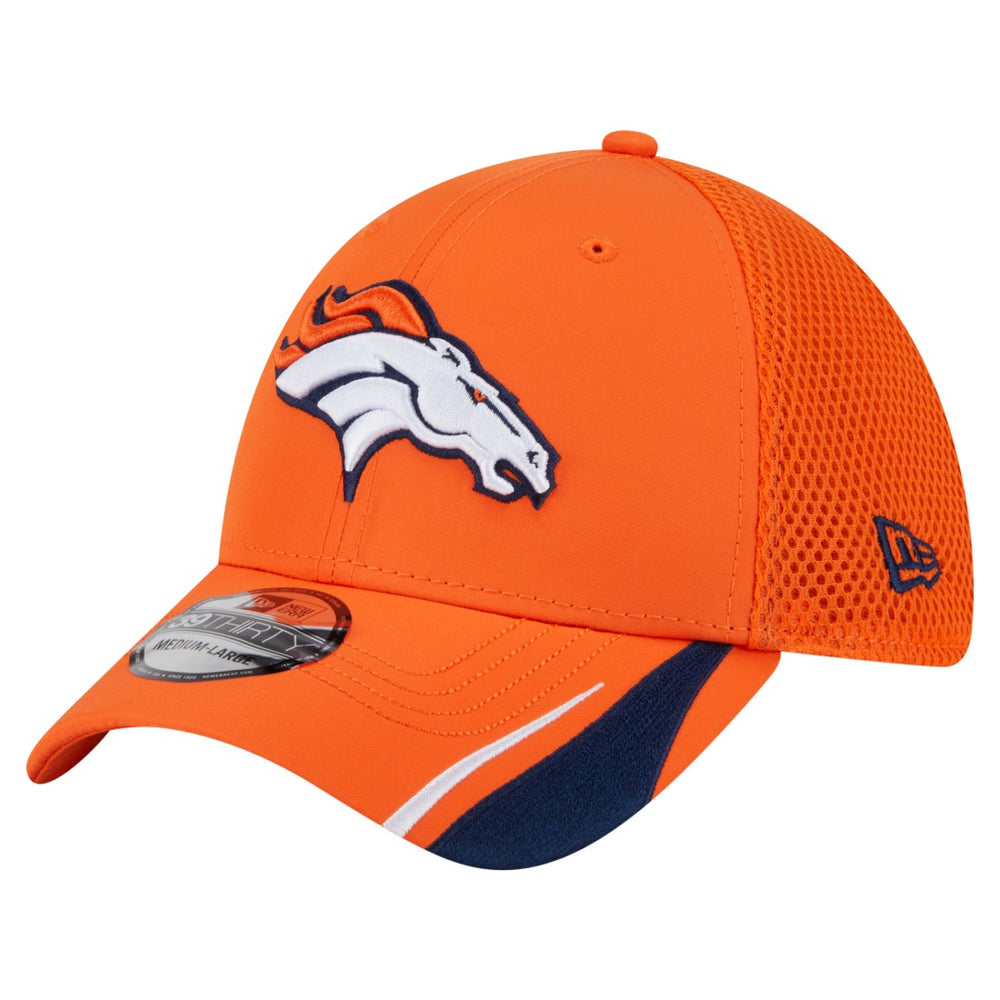 Denver Broncos New Era Game Day Linear 39THIRTY Flex Hat Orange
