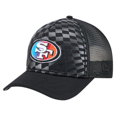 San Francisco 49ers New Era Gradient 9FORTY Adjustable Hat Black