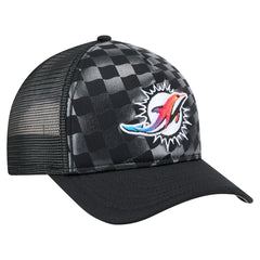 Miami Dolphins New Era Gradient 9FORTY Adjustable Hat Black