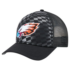 Philadelphia Eagles New Era Gradient 9FORTY Adjustable Hat Black