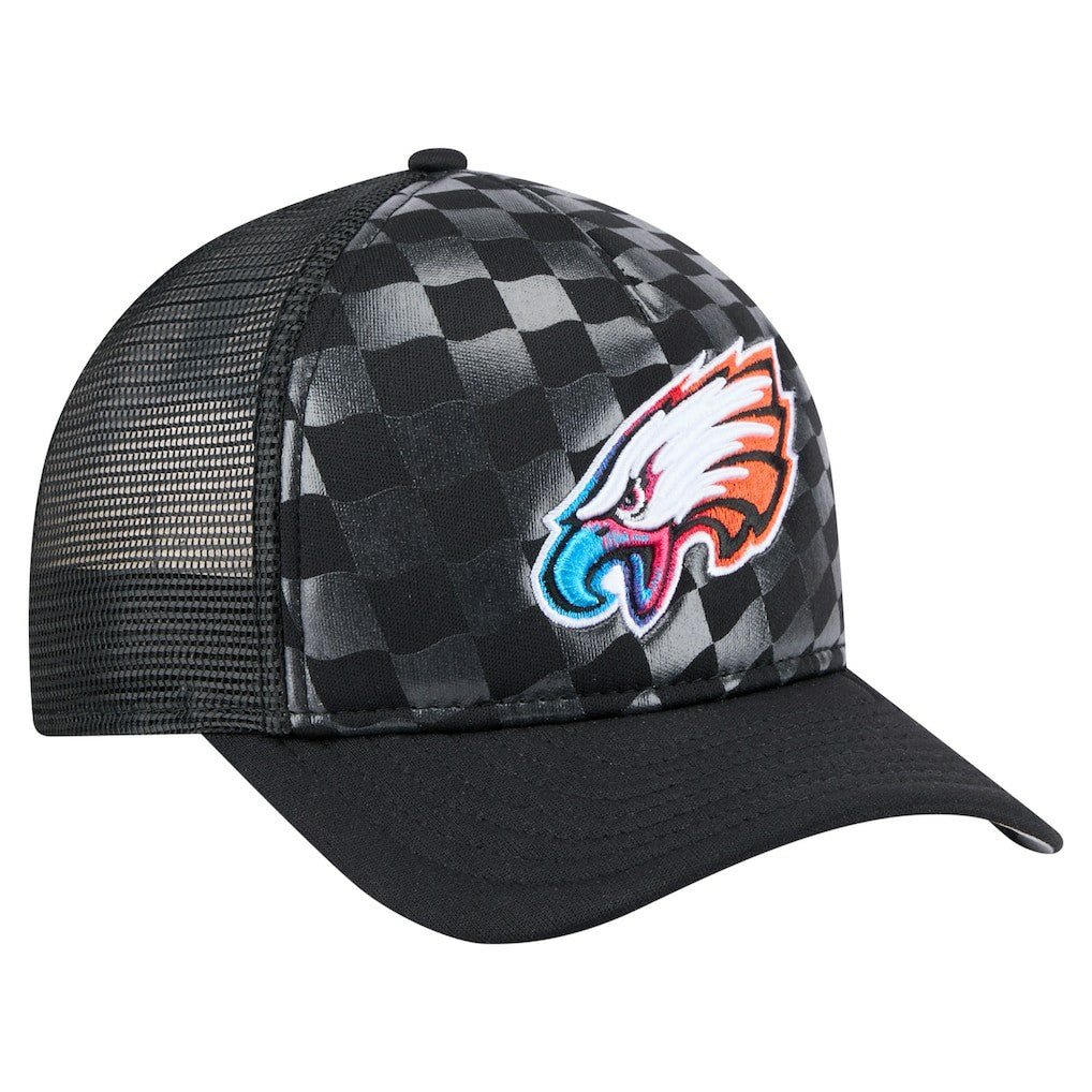 Philadelphia Eagles New Era Gradient 9FORTY Adjustable Hat Black