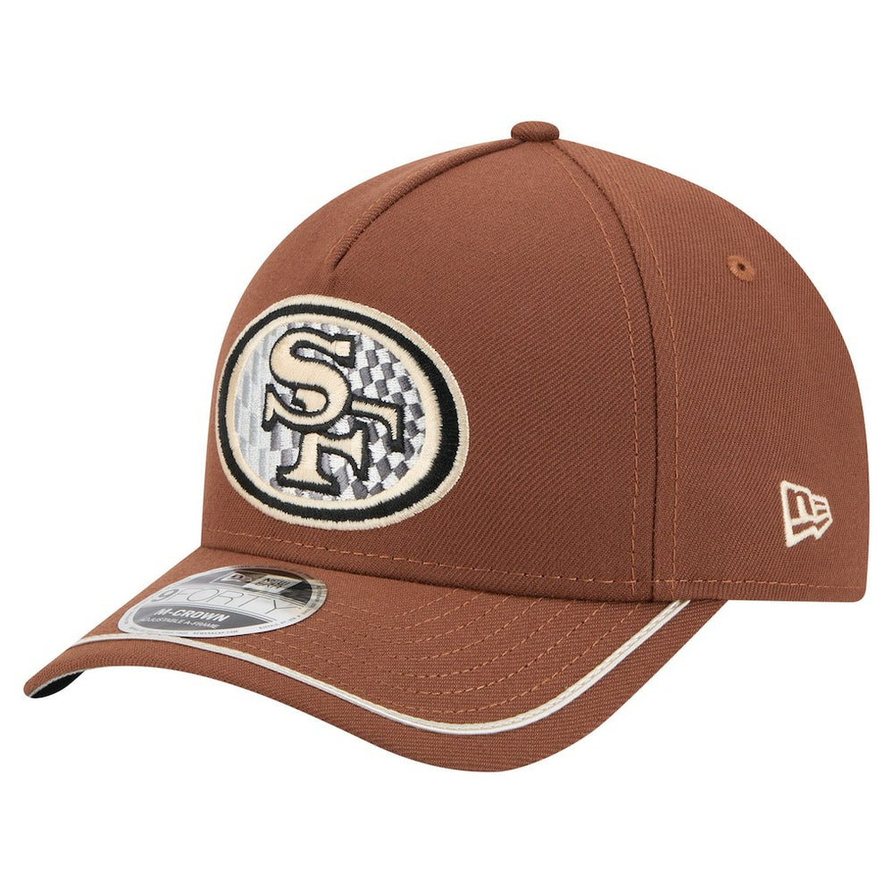 San Francisco 49ers New Era Motorsport 9FORTY Adjustable Hat Brown