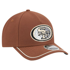 San Francisco 49ers New Era Motorsport 9FORTY Adjustable Hat Brown