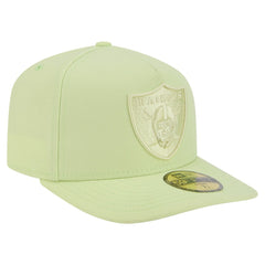 Las Vegas Raiders New Era Color Pack A-Frame 59FIFTY Fitted Hat Light Green