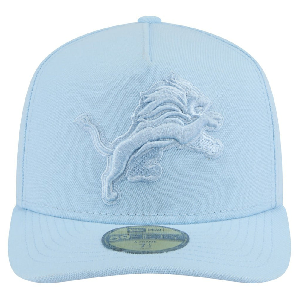 Detroit Lions New Era Color Pack A-Frame 59FIFTY Fitted Hat Light Blue