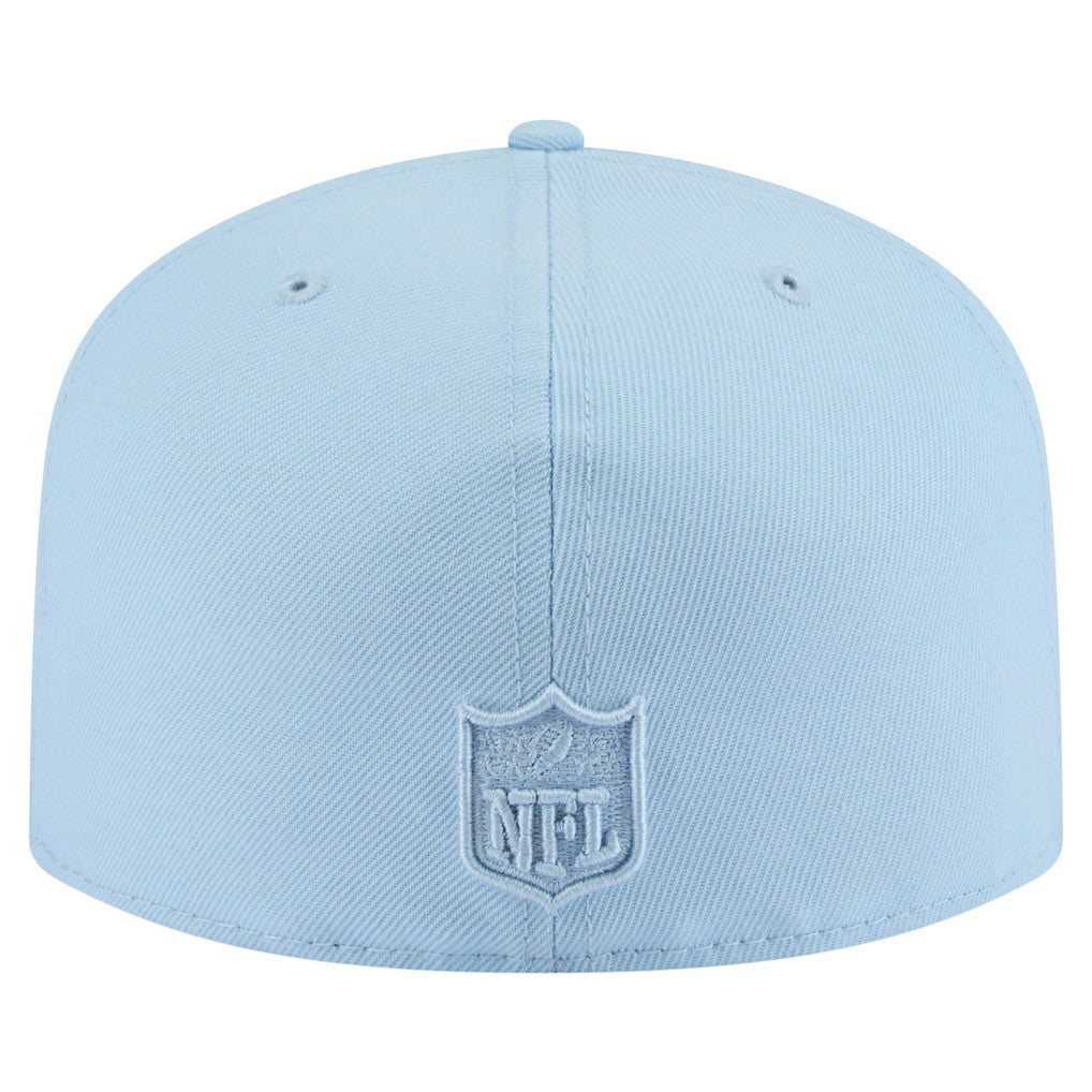 Detroit Lions New Era Color Pack A-Frame 59FIFTY Fitted Hat Light Blue