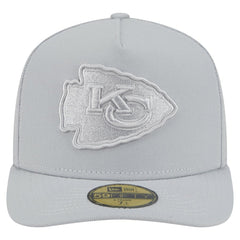 Kansas City Chiefs New Era Color Pack A-Frame 59FIFTY Fitted Hat Gray