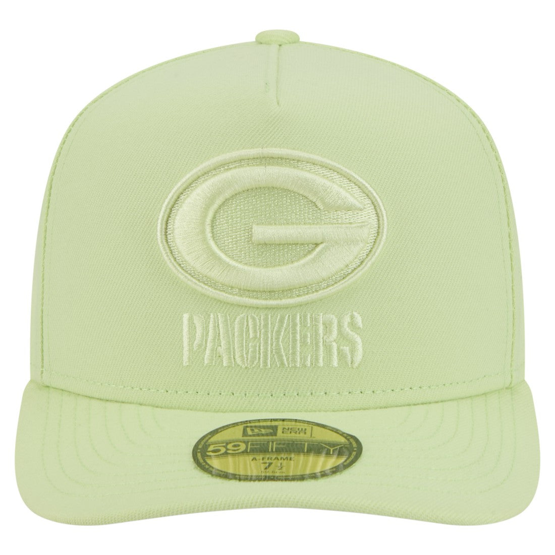 Green Bay Packers New Era Color Pack A-Frame 59FIFTY Fitted Hat Light Green