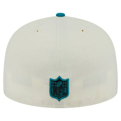 Jacksonville Jaguars New Era Main 59FIFTY Fitted Hat Cream/Teal