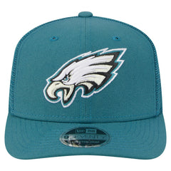 Philadelphia Eagles New Era Main Trucker 9SEVENTY Stretch-Snap Hat Midnight Green