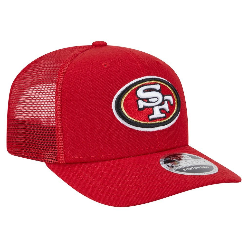 San Francisco 49ers New Era Main Trucker 9SEVENTY Stretch-Snap Hat Scarlet