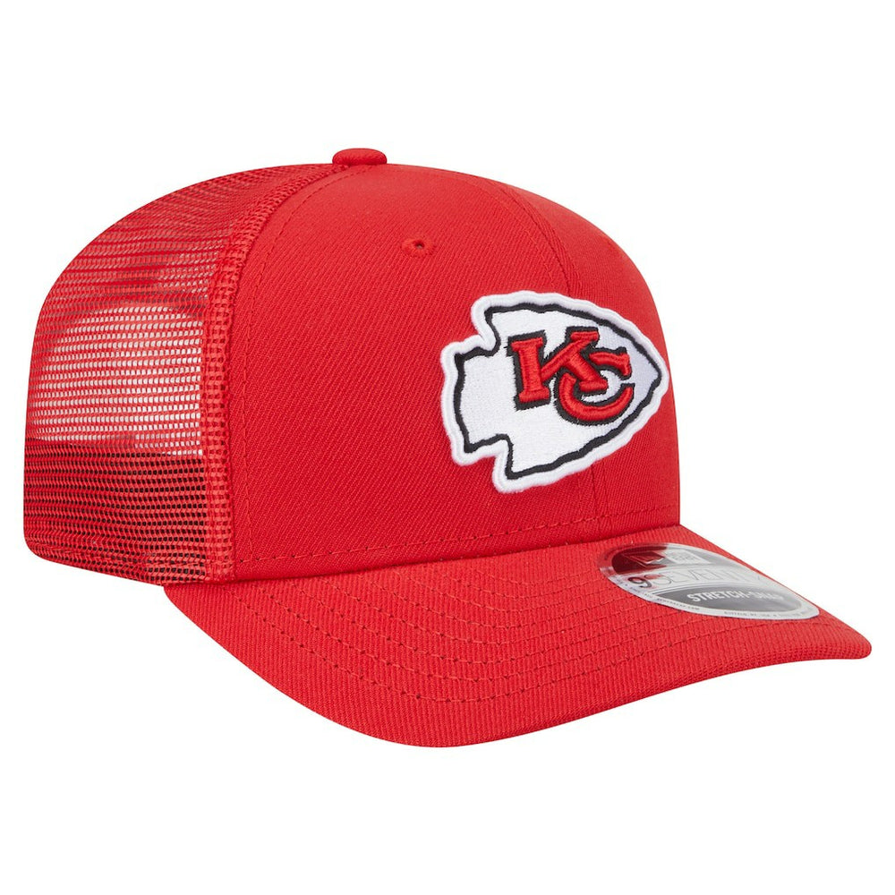 Kansas City Chiefs New Era Main Trucker 9SEVENTY Stretch-Snap Hat Red