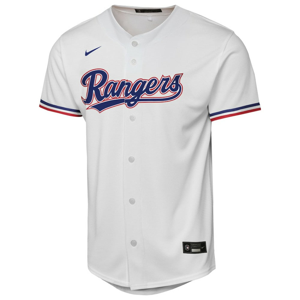 Texas Rangers Nike Youth Home Replica Jersey - White Jerseys
