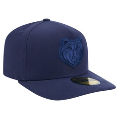 Memphis Grizzlies Colorpack A-Frame Pinch Front 59FIFTY Fitted Hat Navy