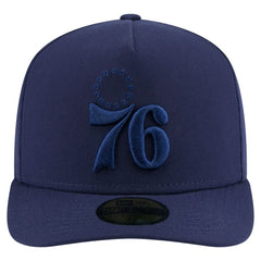 Philadelphia 76ers Colorpack A-Frame Pinch Front 59FIFTY Fitted Hat Navy