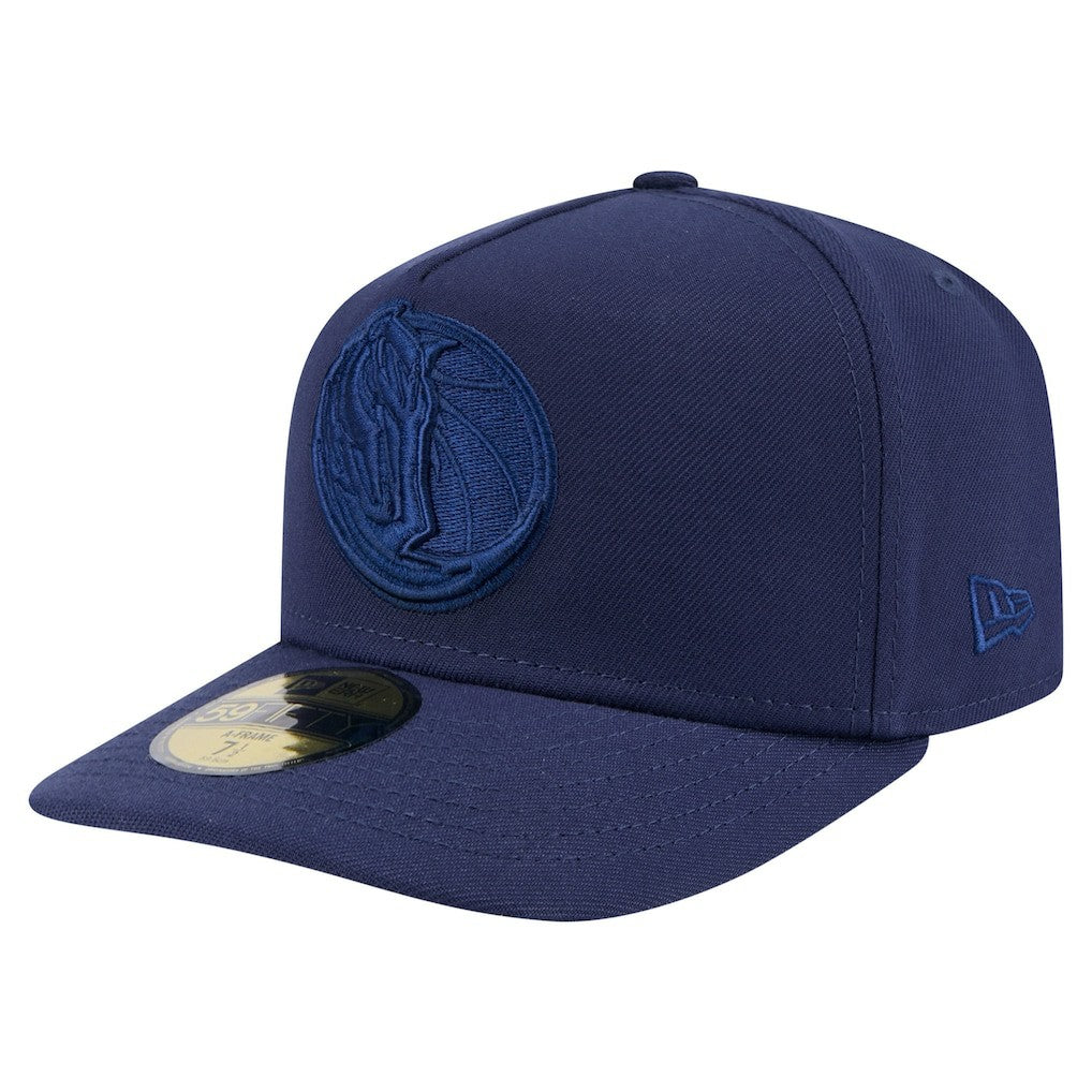 Dallas Mavericks Colorpack A-Frame Pinch Front 59FIFTY Fitted Hat Navy