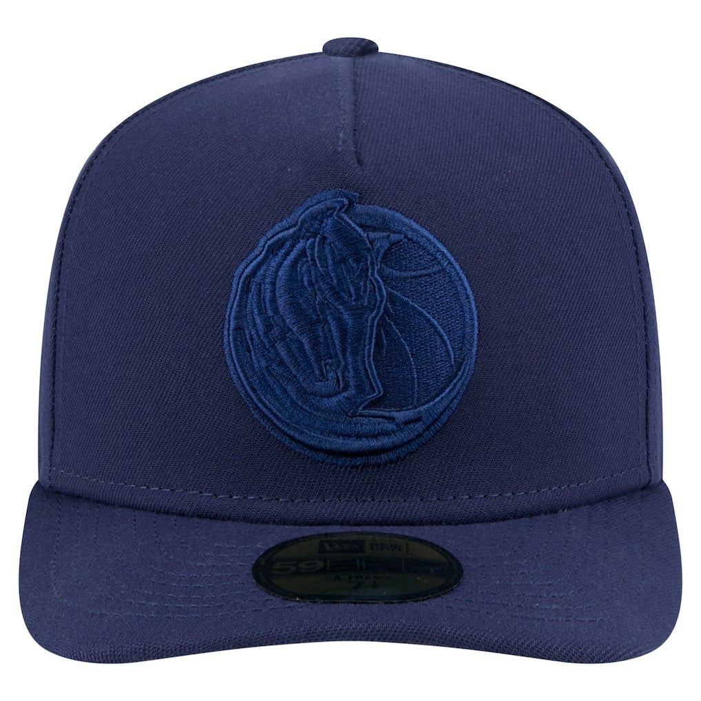 Dallas Mavericks Colorpack A-Frame Pinch Front 59FIFTY Fitted Hat Navy