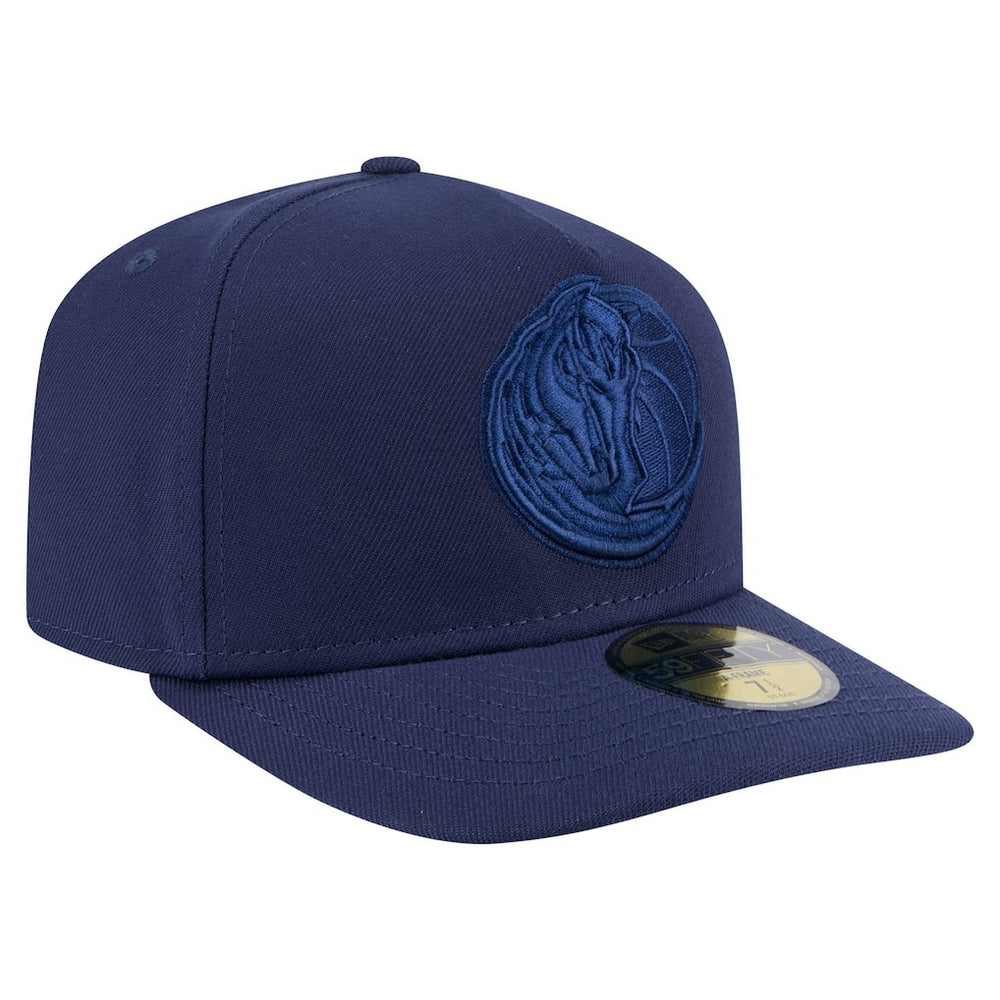 Dallas Mavericks Colorpack A-Frame Pinch Front 59FIFTY Fitted Hat Navy