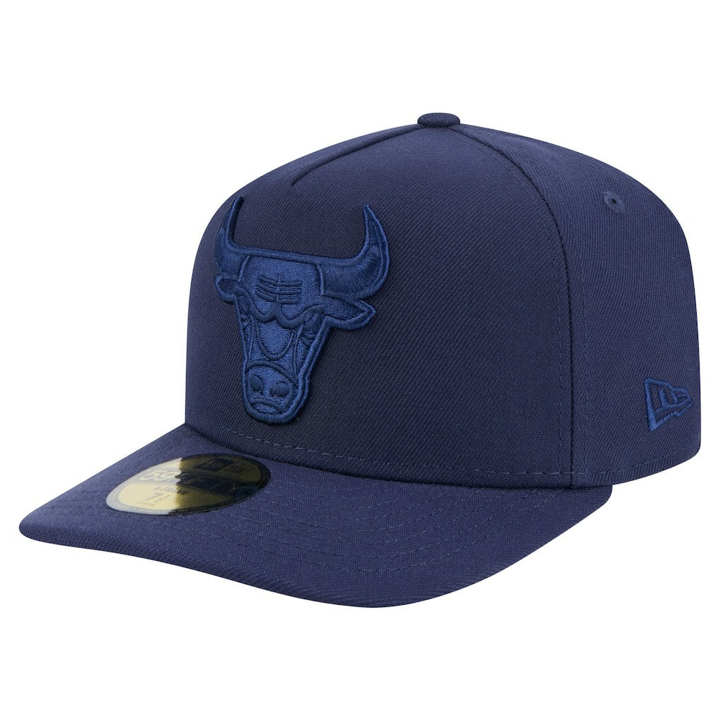 Chicago Bulls Colorpack A-Frame Pinch Front 59FIFTY Fitted Hat Navy